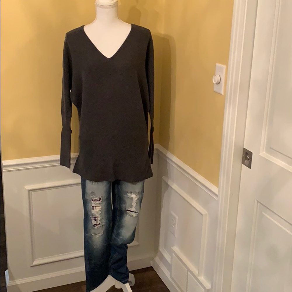 Calia Long Sleeve Doube V neck Athletic top